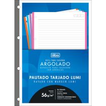 Refil Tiliflex Tarjado Lumi para Caderno Argolado Universitário 96 Folhas Refil Tiliflex Tarjado Lumi para Caderno Argolado Universitário 96 Folhas