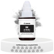 Refil Tinta Preto Original Canon Gi190 Gi-190 Compatível com Impressoras G1100 G2100 G3100 G3111 G4100 135ML