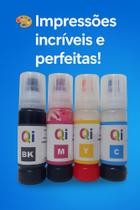 Refil Tintas Compativel Epson 504 544 Para L3150 L3250 L4150 L4160 L4260 L6161 L6171 L6191 4 cores