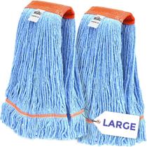 Refil Wet Mop Head Nine Forty Industrial de 20 polegadas, pacote com 2 Refil Wet Mop Head Nine Forty Industrial de 20 polegadas, pacote com 2