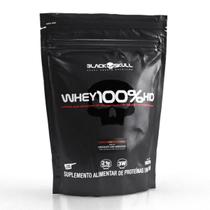 Refil Whey 100% HD Choc Amendoim 900g Black Skull Refil Whey 100% HD Choc Amendoim 900g Black Skull