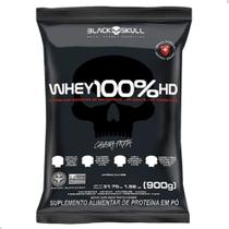 Refil Whey 100% Xtreme HD 3W 900g Black Skull