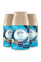 Refill de purificador de ar Glade Automatic Spray Aqua Waves 180 ml, pacote com 3 unidades