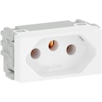 refinatto módulo tomada 2 polos + terra branco 20a - weg refinatto módulo tomada 2 polos + terra branco 20a - weg