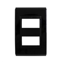 refinatto placa 4x2 2 posições premium preto - weg