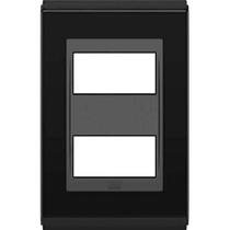 refinatto placa 4x2 2 posições style preto - weg