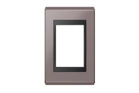 refinatto placa 4x2 3 posições concept preto/champagne - weg
