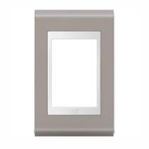 refinatto placa 4x2 3 posições style branco/argila - weg refinatto placa 4x2 3 posições style branco/argila - weg