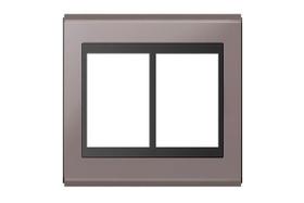 refinatto placa 4x4 6 pos concept preto / champanhe - weg refinatto placa 4x4 6 pos concept preto / champanhe - weg
