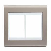 refinatto placa 4x4 6 posições style branco/argila - weg refinatto placa 4x4 6 posições style branco/argila - weg