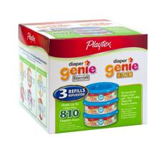 Refis de Fraldas Genie Playtex - 810 Unidades (3 Pacotes com 270ml cada)