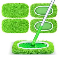 Refis de Mop NXPPYY 4 Unidades Reutilizáveis de Microfibra 30 cm Compatíveis com Swiffer