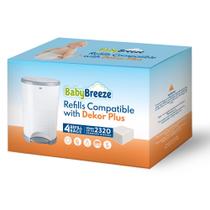 Refis para Balde de Fraldas BabyBreeze Dekor Plus 4 Sacos Perfumados