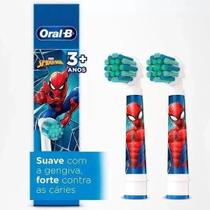 Refis Para Escova Elétrica Oral-B Spiderman, Azul, 2 Contagem (Pacote de 1)