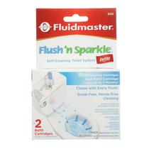 Refis para limpeza de vaso sanitário Fluidmaster 8102P8 Azul, pacote com 2