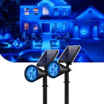 Reflectores Solares InnoGear Paquete de 2 Azul Impermeables para Exterior