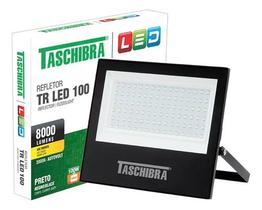 Refletor 100w Holofote Área Externa Branco Quente Taschibra