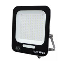Refletor 100w Linha Profissional IP66 6500k Branco Frio 5 Anos de Garantia Uso externo
