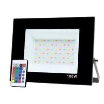 Refletor 100w Rgb Colorido Holofote Led Bivolt