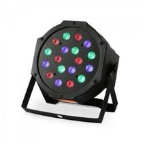 Refletor 18 LEDs 7 Canais DMX512 PAR LED RPL 218 Preto HAYON - Hayonik