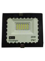 Refletor 20W LED SMD Slim Mini Holofote Branco Frio IP67 Bivolt