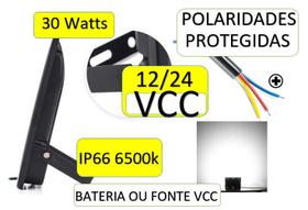 Refletor 30w 12v 24v Auto Veicular /Pesca /barco/ Uso tec.Solar/motor home/trailer