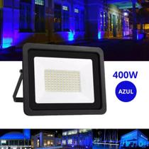 Refletor 400W LED SMD Slim Mini Holofote Azul IP67 Bivolt