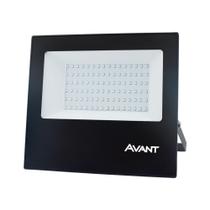 Refletor Avant Led 100W Bivolt Preto 6500K Refletor Avant Led 100W Bivolt Preto 6500K