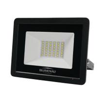 Refletor Blumenau de Led Slim 30W Verde Preto Bivolt