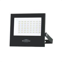 Refletor Blumenau De Led Slim 50w Preto Bivolt 4100k Neutro Refletor Blumenau De Led Slim 50w Preto Bivolt 4100k Neutro