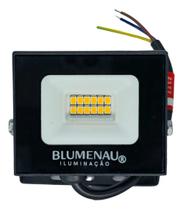 Refletor Blumenau LED Play 10W Preto IP66 Uso Externo Bivolt