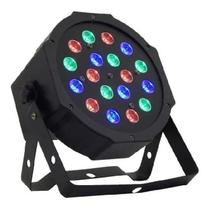 Refletor Canhão De Led Rgb Mini Flat Par Light 18 Led Bivolt