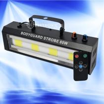 Refletor Canhão Strobo Controle Remoto 4 LEDs Branco de 80W Potencia - 1948814 Refletor Canhão Strobo Controle Remoto 4 LEDs Branco de 80W Potencia - 1948814