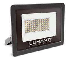 Refletor de Led 100 W Preto 5500k Lumanti Bivolt Refletor de Led 100 W Preto 5500k Lumanti Bivolt