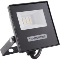 Refletor De Led 10w Tramontina T10 Luz Branca 6500k Ip65 Para Jardins E Áreas Externas Refletor De Led 10w Tramontina T10 Luz Branca 6500k Ip65 Para Jardins E Áreas Externas