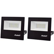 Refletor de LED 20W 6500K Branco Bivolt com 2 Unidades AVANT