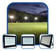 Refletor de LED Preto Slim - 500W 6500K