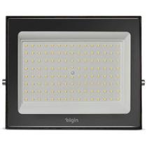Refletor de LED Projetor 150W 6500K Luz Branca Fria Preto Elgin