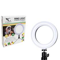 Refletor De Led Ring Light 3 Funções 36w Usb Controle Com Tripe