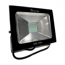 Refletor De Led Upled Eco 30W. 6500K. 2700Lm Ip66 Preto Bivolt