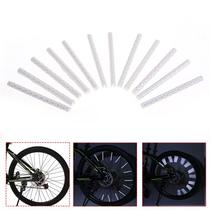 Refletor de Raio Bicicleta Kit 12 Unidades Prata Clip de Segurança Noturna Visibilidade para Bike Refletor de Raio Bicicleta Kit 12 Unidades Prata Clip de Segurança Noturna Visibilidade para Bike