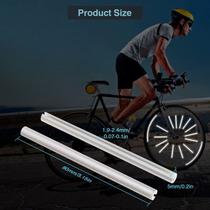 Refletor de Raio Bike Kit 12 Peças Prata Segurança Noturna Visibilidade 400m Acessório para Aro Refletor de Raio Bike Kit 12 Peças Prata Segurança Noturna Visibilidade 400m Acessório para Aro