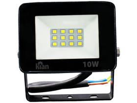 Refletor Eletrico Fio 10W Led Iluminação Holofote Bivolt Branco Frio