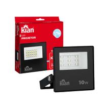 Refletor Eletrico Fio 10W Led Iluminação Holofote Bivolt Branco Frio