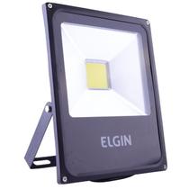 Refletor elgin power led 30w preta sem sensor bivolt