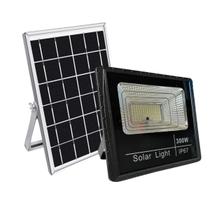 Refletor energia solar 300w holofote área externa forte iluminação