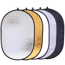 Refletor fotográfico Konseen 5 em 1 60x90cm com bolsa de transporte