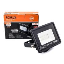 Refletor Foxlux Led 10W 6,5K 30000H Preto Refletor Foxlux Led 10W 6,5K 30000H Preto