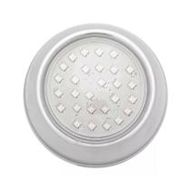 Refletor Hiper Led 15W Inox Azul Frente Baixa Brustec Refletor Hiper Led 15W Inox Azul Frente Baixa Brustec