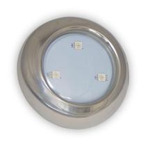 Refletor hiper led 6w inox rgb - brustec Refletor hiper led 6w inox rgb - brustec